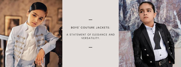 Boys' Couture Jackets: A statement of elegance and versatility