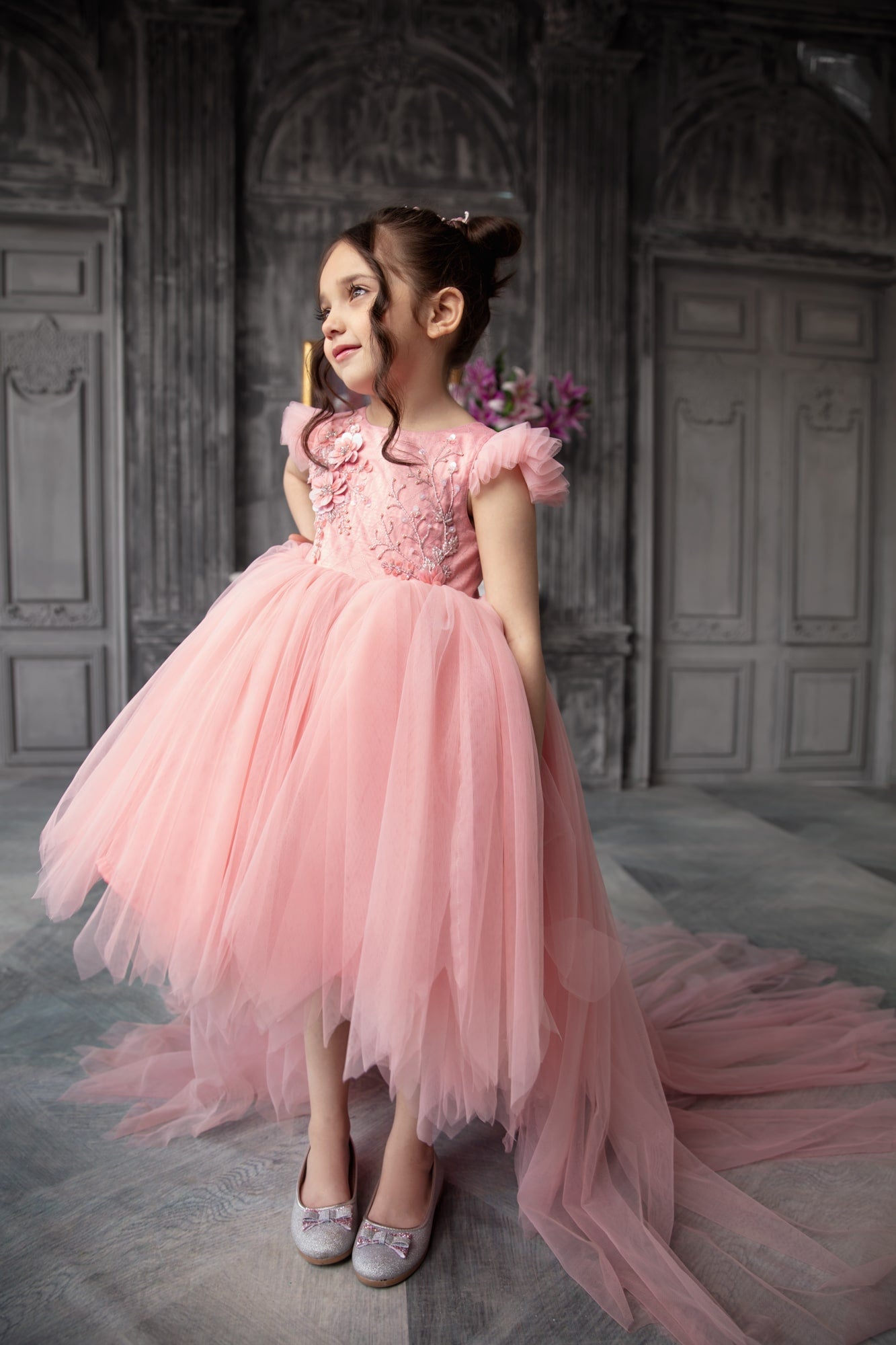華麗なbeautiful camellia party dress❤︎❤︎❤︎ Pink camellia – Zeezou