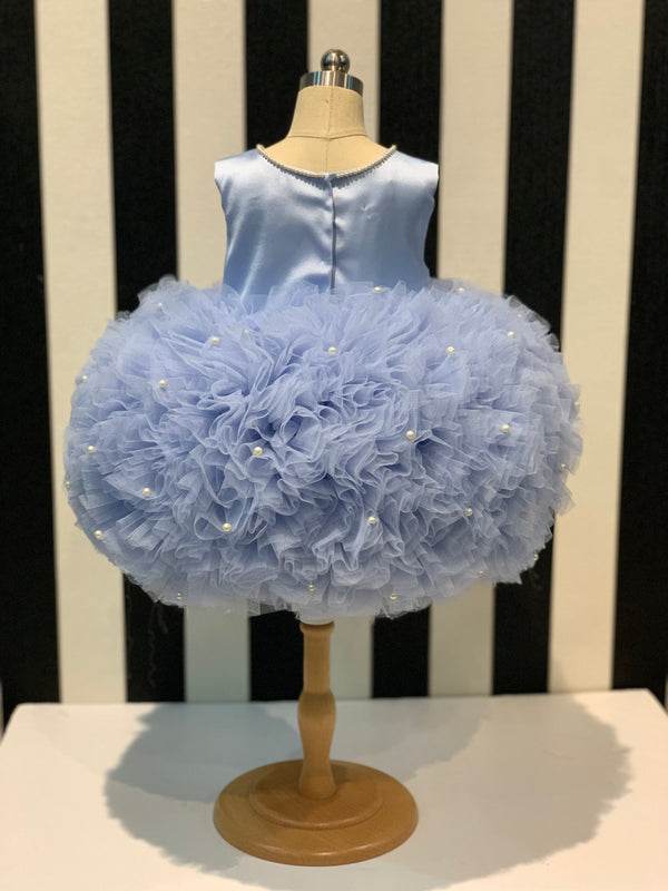 Ruffle Puff - Powder - Toddler Special Occasions Dress