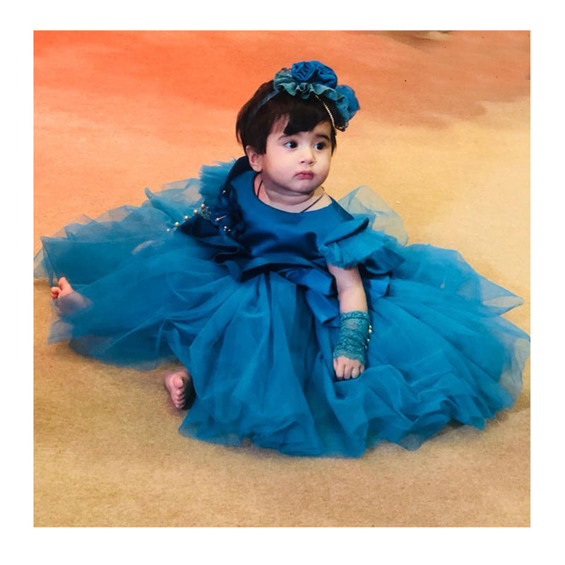 Regal Blue gown - Party Gown for Girls