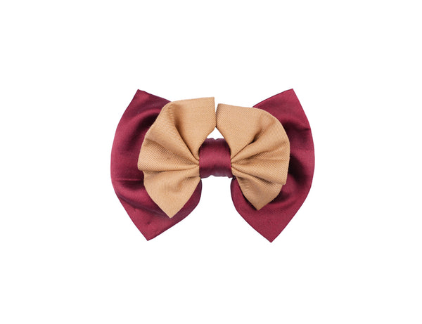 Bow Tie | Brown - Brown & Red