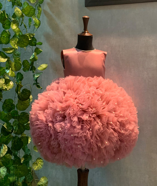 Ruffle Puff - Camille Pink - Toddler Special Occasions Dress